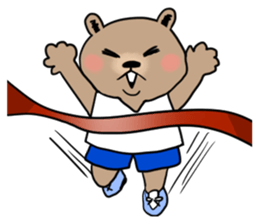 double chin bear sticker #13741906