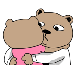 double chin bear sticker #13741910