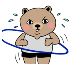 double chin bear sticker #13741918