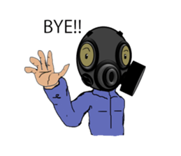 Man Mask sticker #13742159