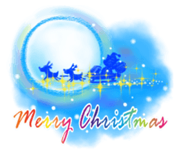 Orange Orange cat- Merry Christmas sticker #13742583