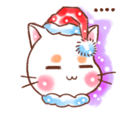 Orange Orange cat- Merry Christmas sticker #13742587