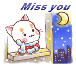 Orange Orange cat- Merry Christmas sticker #13742593