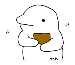 Beluga whales traveling Japan sticker #13743748