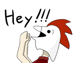 Three legs Chicken and his friends sticker #13744395