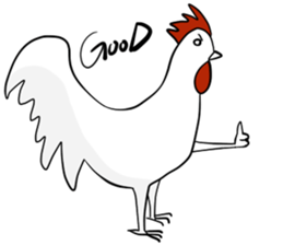 Three legs Chicken and his friends sticker #13744402