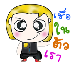 Hello! My name is Tony.^__^ sticker #13745131