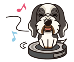 iinu - Petit Basset Griffon Vandeen sticker #13746737