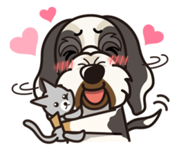 iinu - Petit Basset Griffon Vandeen sticker #13746743