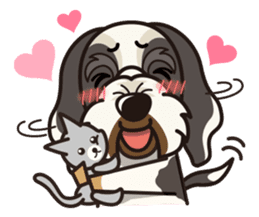 iinu - Petit Basset Griffon Vandeen sticker #13746743