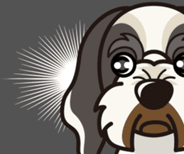 iinu - Petit Basset Griffon Vandeen sticker #13746755