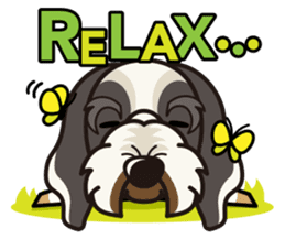 iinu - Petit Basset Griffon Vandeen sticker #13746763