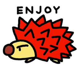 Cute hedgehogs & Needle NYOKKI sticker #13747038