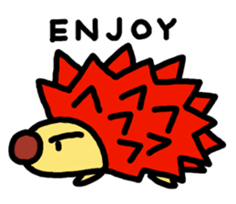 Cute hedgehogs & Needle NYOKKI sticker #13747038