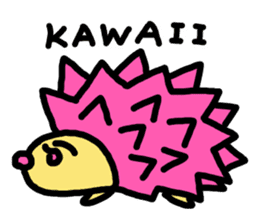 Cute hedgehogs & Needle NYOKKI sticker #13747040