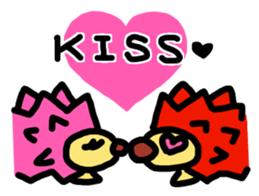 Cute hedgehogs & Needle NYOKKI sticker #13747053