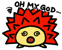 Cute hedgehogs & Needle NYOKKI sticker #13747056