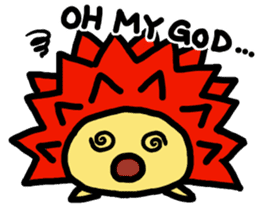 Cute hedgehogs & Needle NYOKKI sticker #13747056