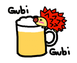 Cute hedgehogs & Needle NYOKKI sticker #13747057