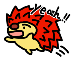 Cute hedgehogs & Needle NYOKKI sticker #13747069