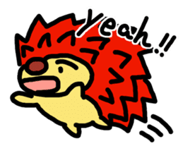 Cute hedgehogs & Needle NYOKKI sticker #13747069