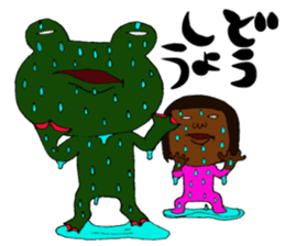 me and the frog. 7th. reverse version. sticker #13747363
