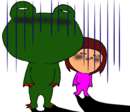 me and the frog. 7th. reverse version. sticker #13747368