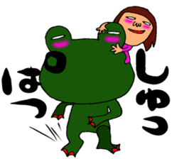 me and the frog. 7th. reverse version. sticker #13747369