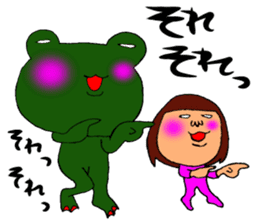 me and the frog. 7th. reverse version. sticker #13747370
