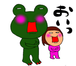 me and the frog. 7th. reverse version. sticker #13747372