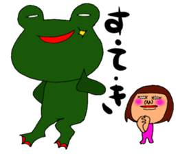 me and the frog. 7th. reverse version. sticker #13747373