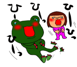 me and the frog. 7th. reverse version. sticker #13747374