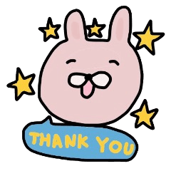 Rabbit sticker(^^)