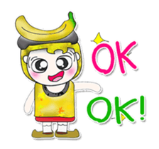 Mr. Mamoru. Banana Banana.^__^ sticker #13747726