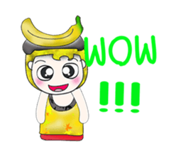 Mr. Mamoru. Banana Banana.^__^ sticker #13747727