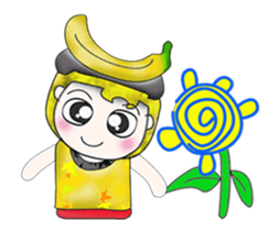Mr. Mamoru. Banana Banana.^__^ sticker #13747730