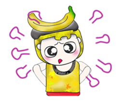 Mr. Mamoru. Banana Banana.^__^ sticker #13747732