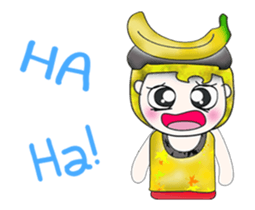 Mr. Mamoru. Banana Banana.^__^ sticker #13747733