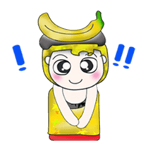 Mr. Mamoru. Banana Banana.^__^ sticker #13747736
