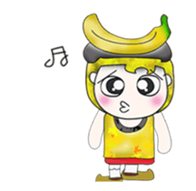 Mr. Mamoru. Banana Banana.^__^ sticker #13747741