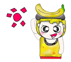 Mr. Mamoru. Banana Banana.^__^ sticker #13747742