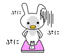 Bird rabbit sticker sticker #13747976
