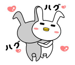 Bird rabbit sticker sticker #13747980