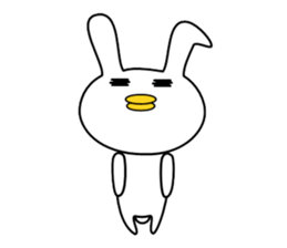 Bird rabbit sticker sticker #13747988