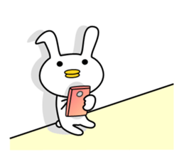 Bird rabbit sticker sticker #13747991