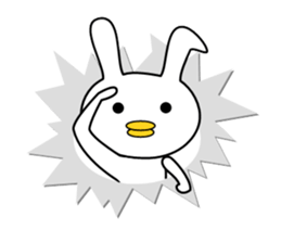 Bird rabbit sticker sticker #13747992