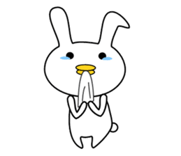 Bird rabbit sticker sticker #13747993