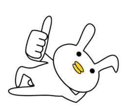 Bird rabbit sticker sticker #13747995