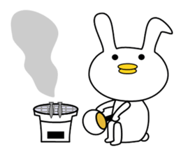 Bird rabbit sticker sticker #13747996