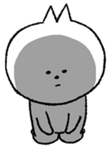 white cat Lilly sticker sticker #13748071